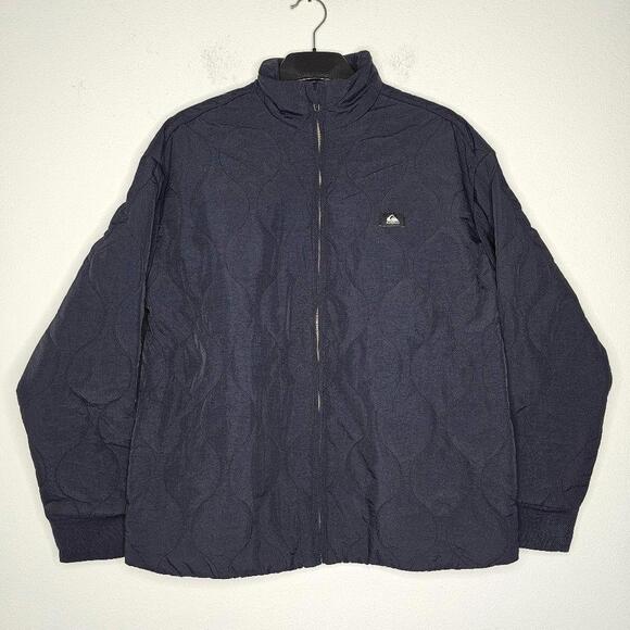 NWT Quiksilver Women's Black/Winter Sky Coat Size Medium - Picture 1 of 6